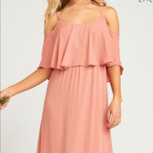 Show me your Mumu Caitlin ruffle bridesmaid dress